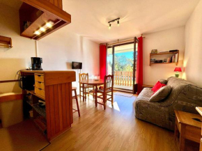 Studio skis aux pieds avec balcon et animaux admis - FR-1-432-89